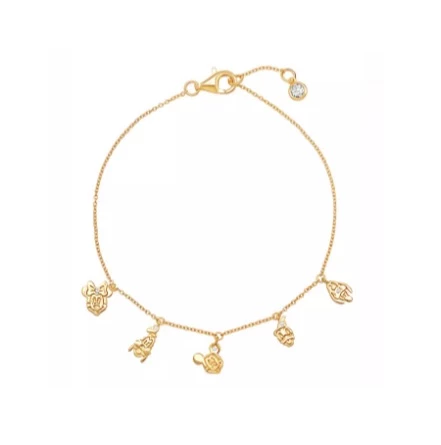 Disney Crislu Bracelet - Mickey Mouse And Friends Charms