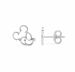 Disney Crislu Earrings - Mickey Mouse Profile