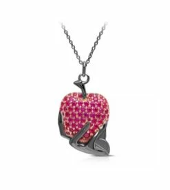 Disney Crislu Necklace - Snow White And The Seven Dwarfs Apple