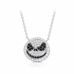 Disney Crislu Necklace - Jack Skellington Pavé