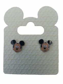 Disney Earrings - Mickey Mouse Face - Silver