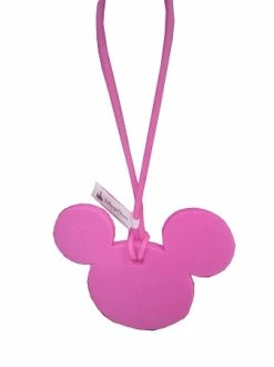 Disney Luggage Bag Tag - Mickey Mouse Icon - Pink