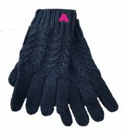 Disney Knit Gloves - Mickey Mouse Pink Icon - Blue