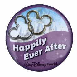 Disney Souvenir Button - Happily Ever After - Cinderella Castle