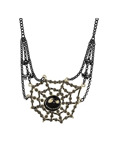 Disney Necklace - Magic And Mischief - Jack Skellington Spider Web
