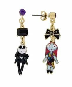 Disney Dangle Earrings - Magic And Mischief - Jack Skellington & Sally