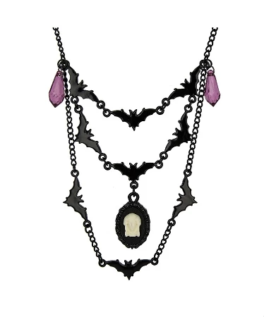 Disney Necklace - Magic And Mischief - Madame Leota - Bats