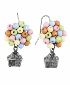 Disney Dangle Earrings - Pixar UP - House And Balloons