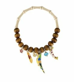 Disney Bracelet - Tiki Birds Bamboo Charm - Enchanted Tiki Room