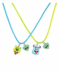 Disney Necklace Set - Emoji Mike And Sulley - BFF