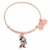 Disney Alex And Ani Bracelet - Minnie Mouse Figural Bangle - Rose Gold