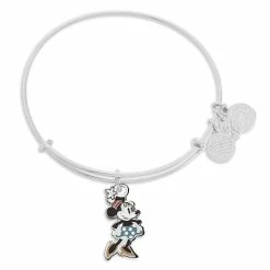 Disney Alex And Ani Bracelet - Minnie Mouse Figural Bangle - Silver