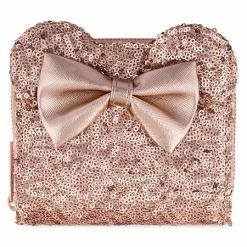 Disney Loungefly Wallet - Minnie Mouse Rose Gold - Sequined