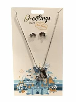 Disney Necklace And Earrings Set - Greetings - Magic Kingdom