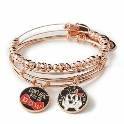 Disney Alex & Ani Bracelet Set - Minnie Mouse - Don't Mess With The Bow
