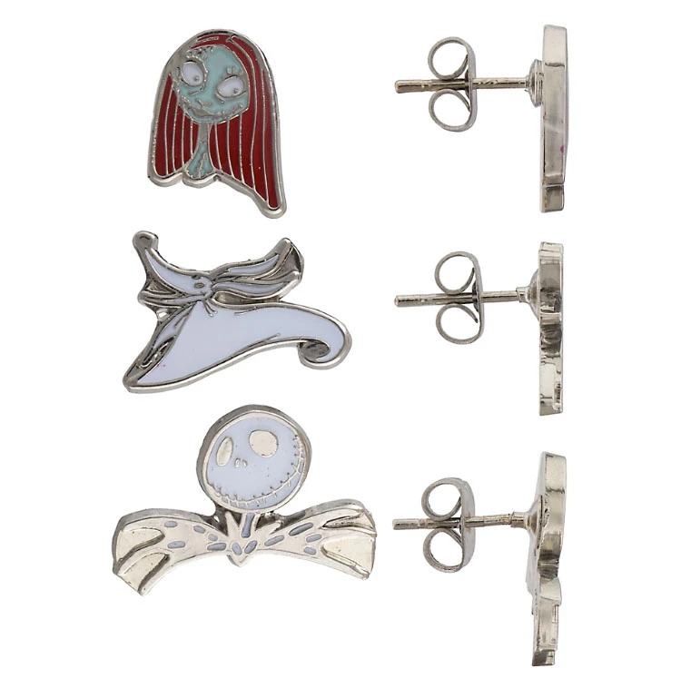 Disney Earrings Set - Nightmare Before Christmas - Jack Sally Zero