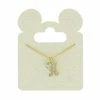 Disney Necklace - Initial - Crystal Mickey Mouse - Gold