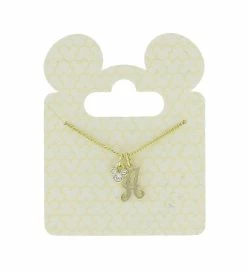 Disney Necklace - Initial - Crystal Mickey Mouse - Gold