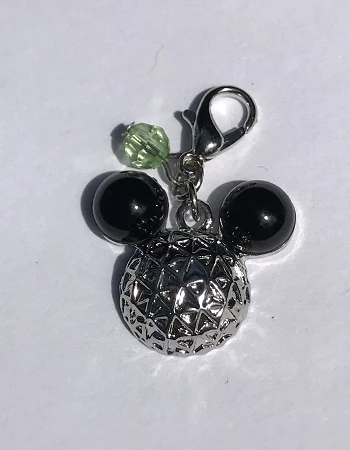 Disney Dangle Charm - Charmed In The Park - Mickey Spaceship Earth