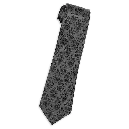 Disney Silk Tie - The Haunted Mansion - Wallpaper - Black