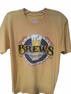 Disney Mens Shirt - Food & Wine Festival 2013 - Brews Around The World