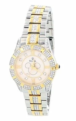 Disney Wrist Watch For Women - Bulova - Mickey Icon Crystal