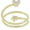 Disney Birthstone Ring - Star And Mickey Mouse - Gold