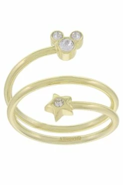 Disney Birthstone Ring - Star And Mickey Mouse - Gold