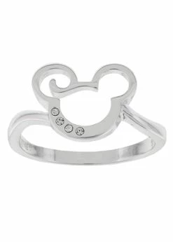 Disney Ring - Mickey Icon Crystal Curl - Silver