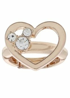 Disney Ring - Mickey Icon In Heart - Gold