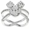 Disney Ring - Clear Mickey Icon Crisscross