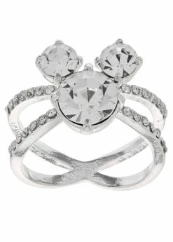 Disney Ring - Clear Mickey Icon Crisscross
