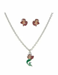 Disney Necklace And Earrings Set - Ariel - The Little Mermaid