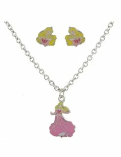 Disney Necklace And Earrings Set - Aurora - Sleeping Beauty