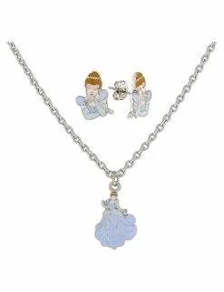 Disney Necklace And Earrings Set - Cinderella