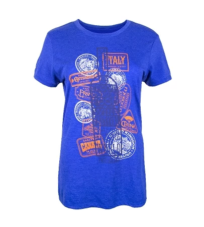 Disney Shirt For Adults - 2017 Epcot Food & Wine - Passholder - Blue