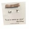 Disney Post Earrings - Mickey Mouse Icon With Gift Bag - Silver