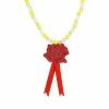 Disney Princess Necklace - Belle Rose Beaded