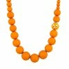Disney Beaded Necklace - Orange Bird - 21"