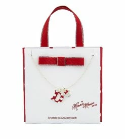 Disney Necklace - Minnie Bow Initial Charm - 18"