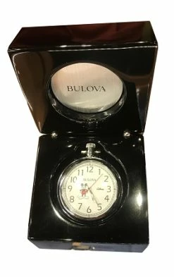 Disney Pocket Watch - Bulova - Mickey Mouse - Silver