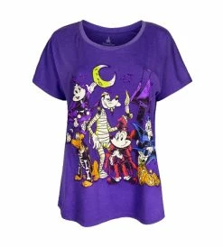 Disney Shirt For Women - 2017 Halloween - Mickey And Friends - Purple