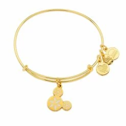 Disney Alex And Ani Bracelet - Mickey Snowflake Icon - Gold