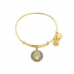 Disney Alex And Ani Bracelet - Coco Skull - Gold