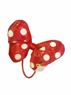 Disney Hair Accessory - Minnie Mouse Bow Plush Hair Tie