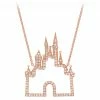 Disney CRISLU Necklace - Fantasyland Castle - Rose Gold