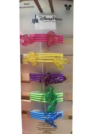 Disney Hair Accessory - Mickey Mouse Icon Hair Ties - Set Of 5
