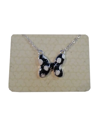 Disney Necklace - Minnie Mouse Bow - Black