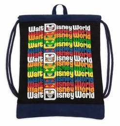 Disney Cinch Sack Bag - Wear It Proud - Walt Disney World Logos