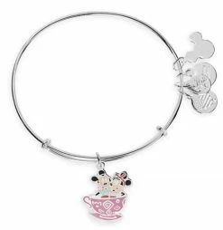 Disney Alex & Ani Bracelet - Mickey And Minnie Mouse Mad Tea Party